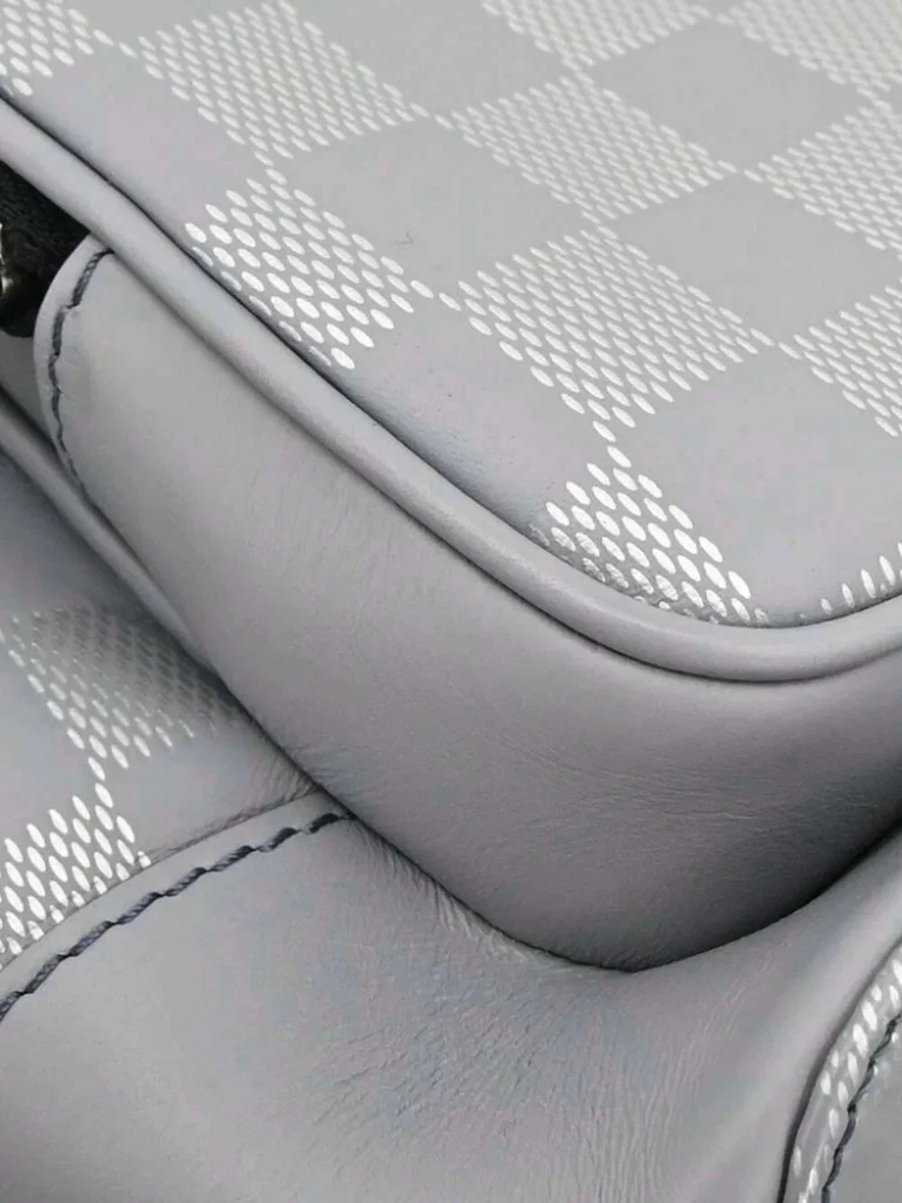Louis Vuitton Silver Damier Infini Backpack